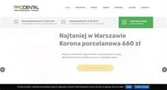 Desktop Screenshot of prodental.waw.pl